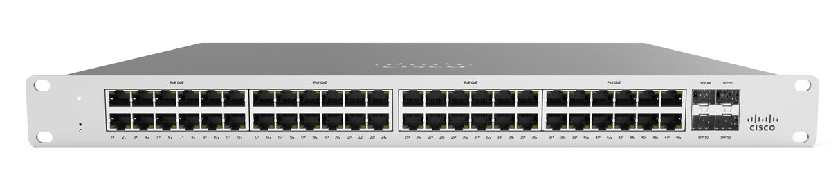 Cisco Meraki MS120-48LP Managed L2 Gigabit Ethernet (10/100/1000) Power over Ethernet (PoE) 1U Grey