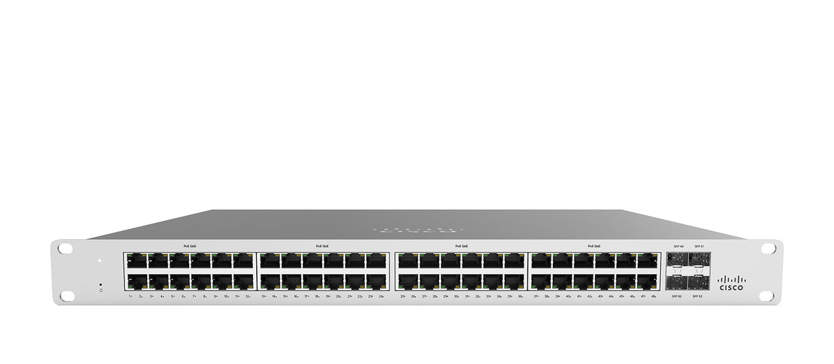 Cisco Meraki MS120-48LP Managed L2 Gigabit Ethernet (10/100/1000) Power over Ethernet (PoE) 1U Grey