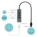 i-tec Metal USB 3.0 HUB 4 Port