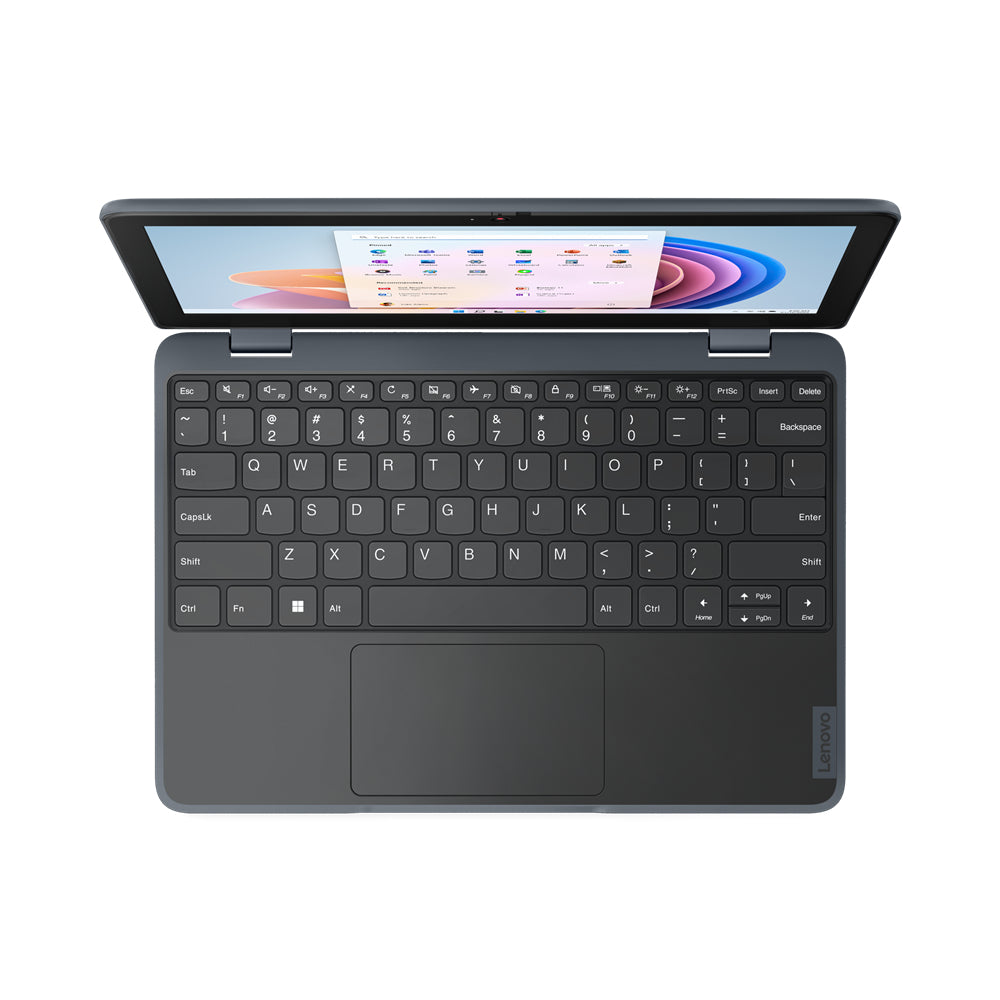 Lenovo 100w Intel® N N100 Laptop 29.5 cm (11.6") HD 4 GB LPDDR5-SDRAM 128 GB SSD Wi-Fi 6 (802.11ax) Windows 11 Pro Grey