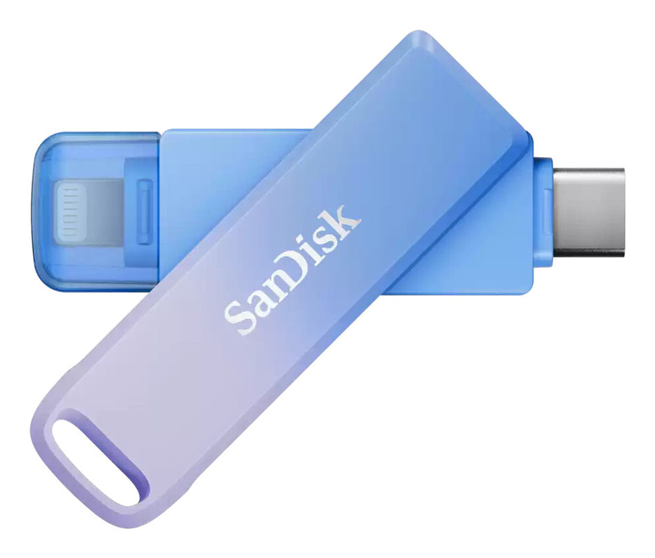 SanDisk Creator Phone Drive USB flash drive 256 GB USB Type-C / Lightning 3.2 Gen 1 (3.1 Gen 1) Blue, Lilac