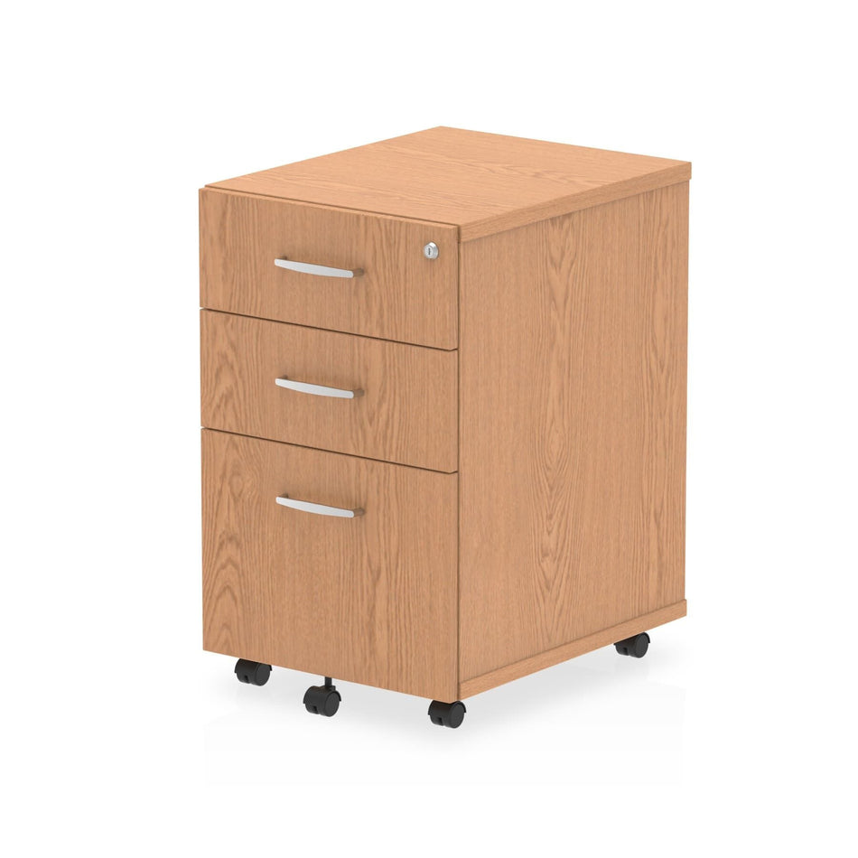 Dynamic I001660 office drawer unit Oak Melamine Faced Chipboard (MFC)