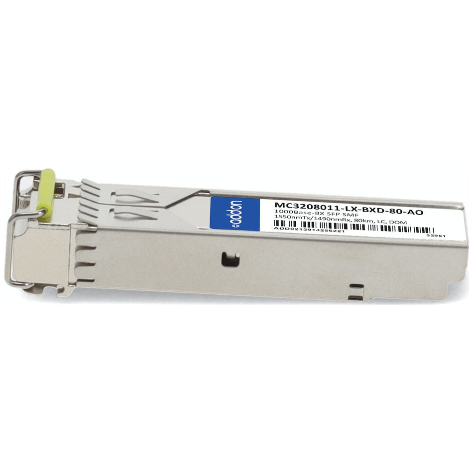 AddOn Networks MC3208011-LX-BXD-80-AO network transceiver module Fiber optic 1000 Mbit/s SFP