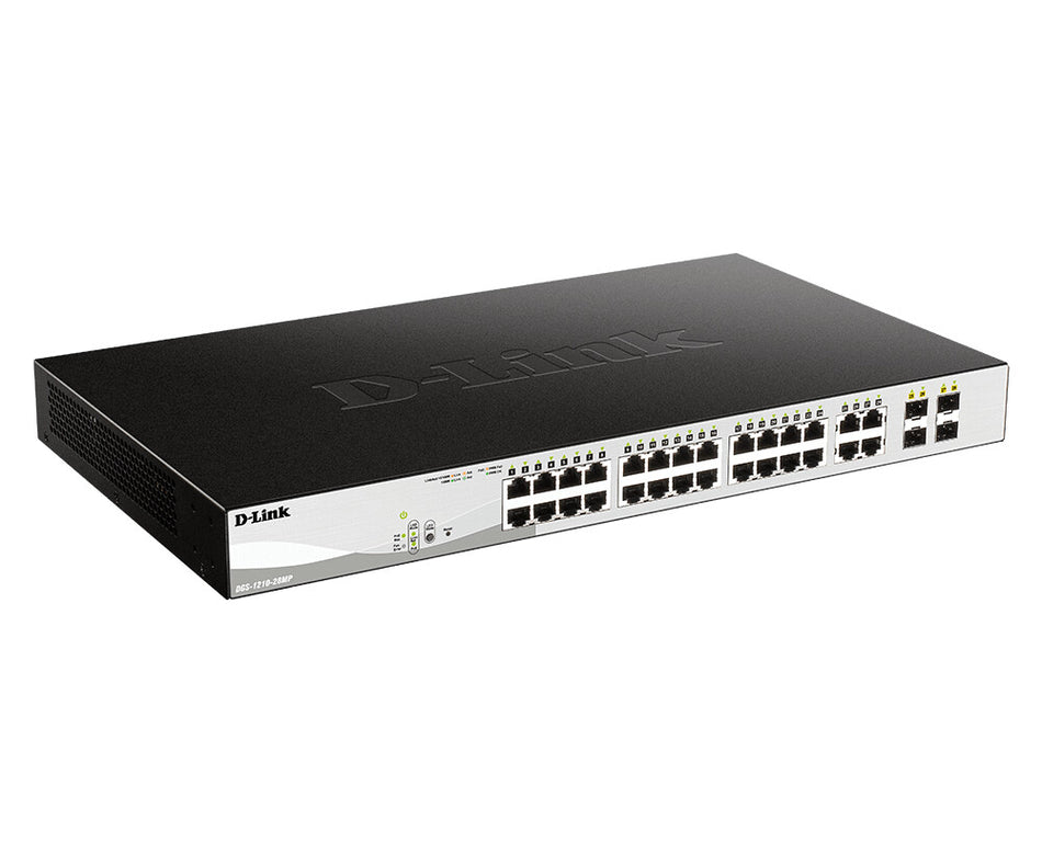 D-Link 28-Port Gigabit PoE Smart Managed Switch including 4 Combo Ports