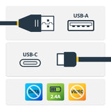 StarTech.com 3ft (1m) Secure Charging Cable – USB-A to USB-C Data Blocker Charge-Only Cable – No-Data Power-Only Charger Cable for Phone/Tablet – Data Blocking USB Protector Adapter Cable