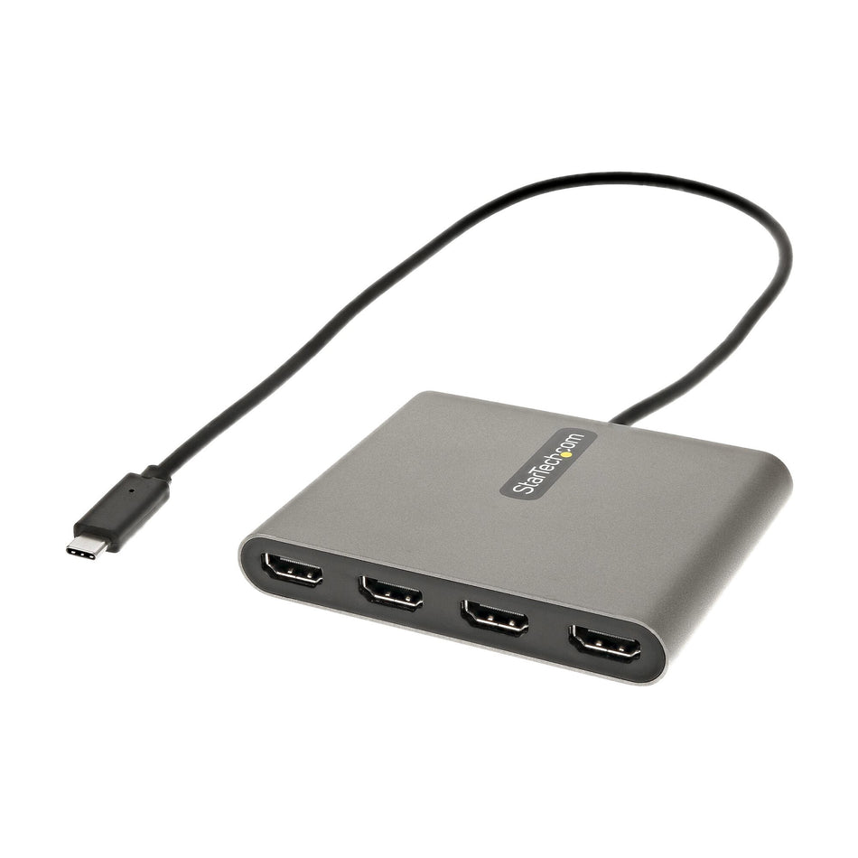 StarTech.com USB C to Quad HDMI Adapter, USB-C to 4x HDMI Monitor Converter for Windows (no support for macOS/ChromeOS/Linux) - TAA