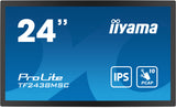 iiyama TF2438MSC-B1 Signage Display Digital A-board 61 cm (24") LED 600 cd/m² Full HD Black Touchscreen