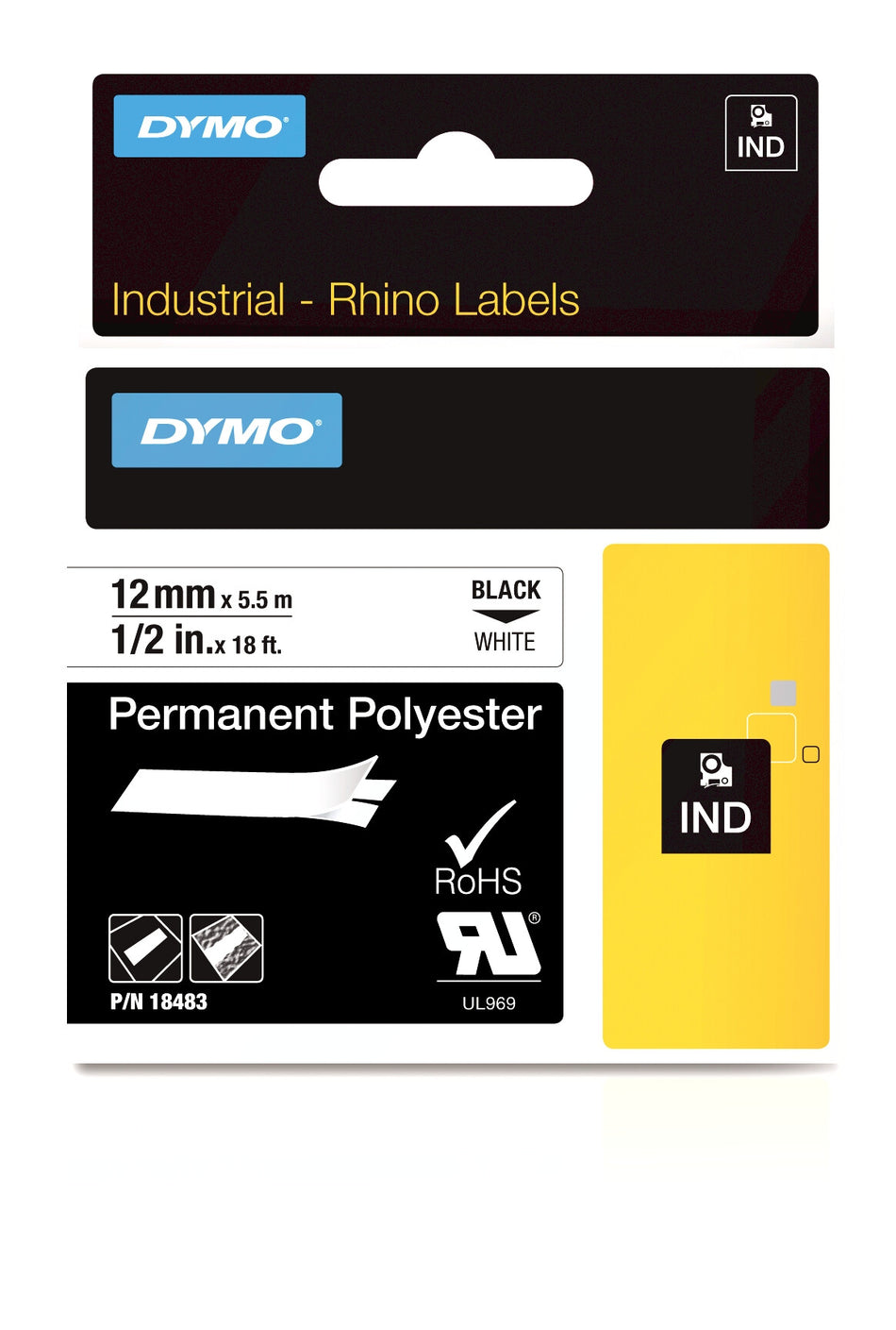 DYMO IND Permanent Polyester