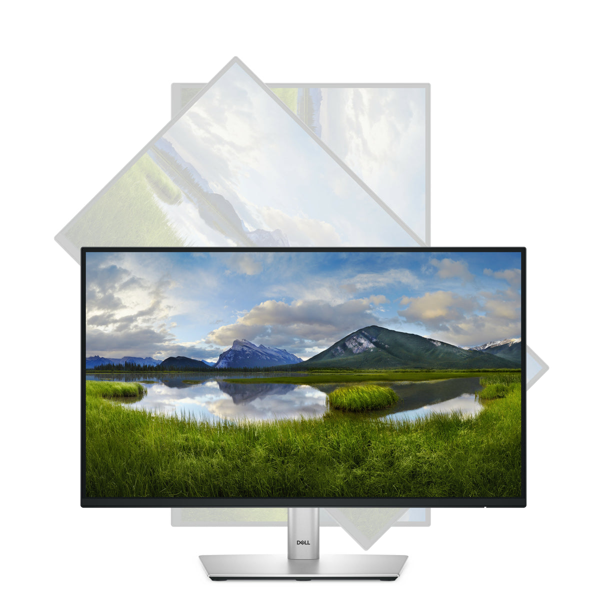 DELL P Series P2225H computer monitor 54.6 cm (21.5") 1920 x 1080 pixels Full HD LCD Black, Silver