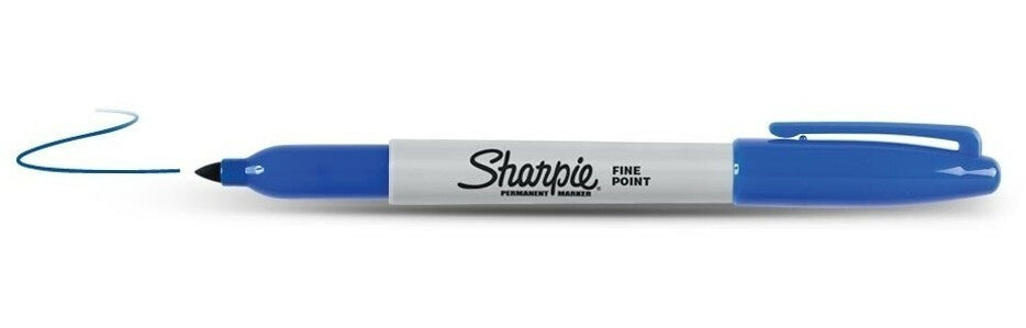 Sharpie Fine Point permanent marker Fine tip Blue