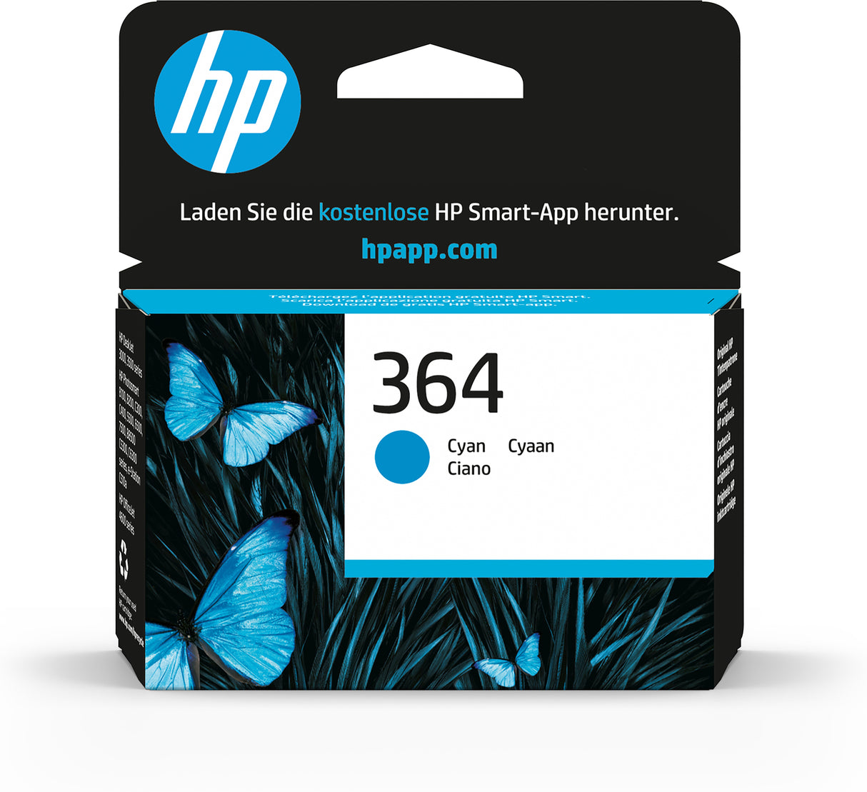 HP CB318EE/364 Ink cartridge cyan, 300 pages ISO/IEC 24711 3ml for HP PhotoSmart B 110/C 309/D 5460/Plus/Premium