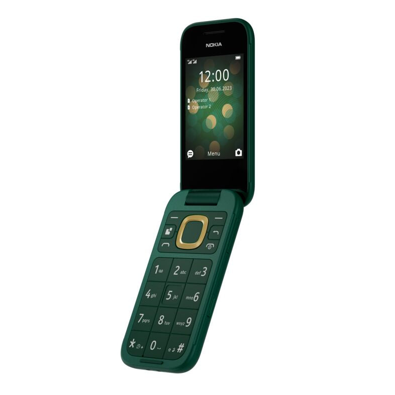 HMD Nokia 2660 Flip - 4G, VoLTE, 2,8"+1,77", 0,3MP, 48MB/128MB, Lush Green