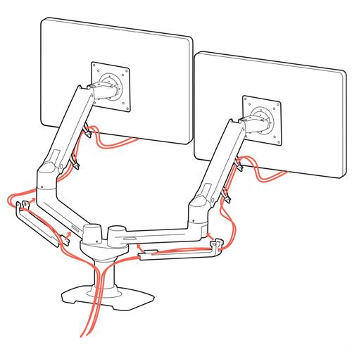 Ergotron LX Series 45-245-224 monitor mount / stand 68.6 cm (27") Black Desk