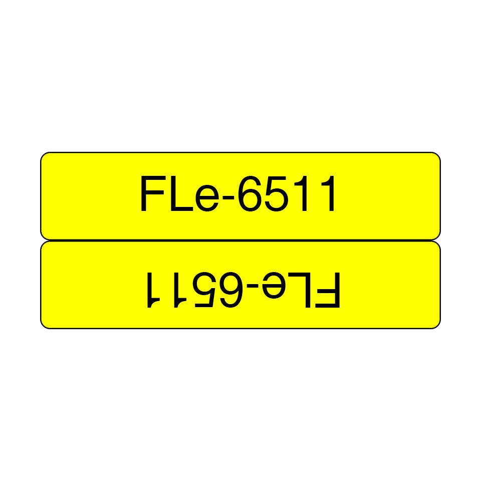 Brother FLE-6511 DirectLabel Label yellow 45mm x 21mm Pack=72