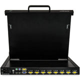 StarTech.com 8 Port Rackmount KVM Console w/ 6ft Cables - Integrated KVM Switch w/ 17" LCD Monitor - Fully Featured 1U LCD KVM Drawer- OSD KVM - Durable 50,000 MTBF - USB + VGA Support