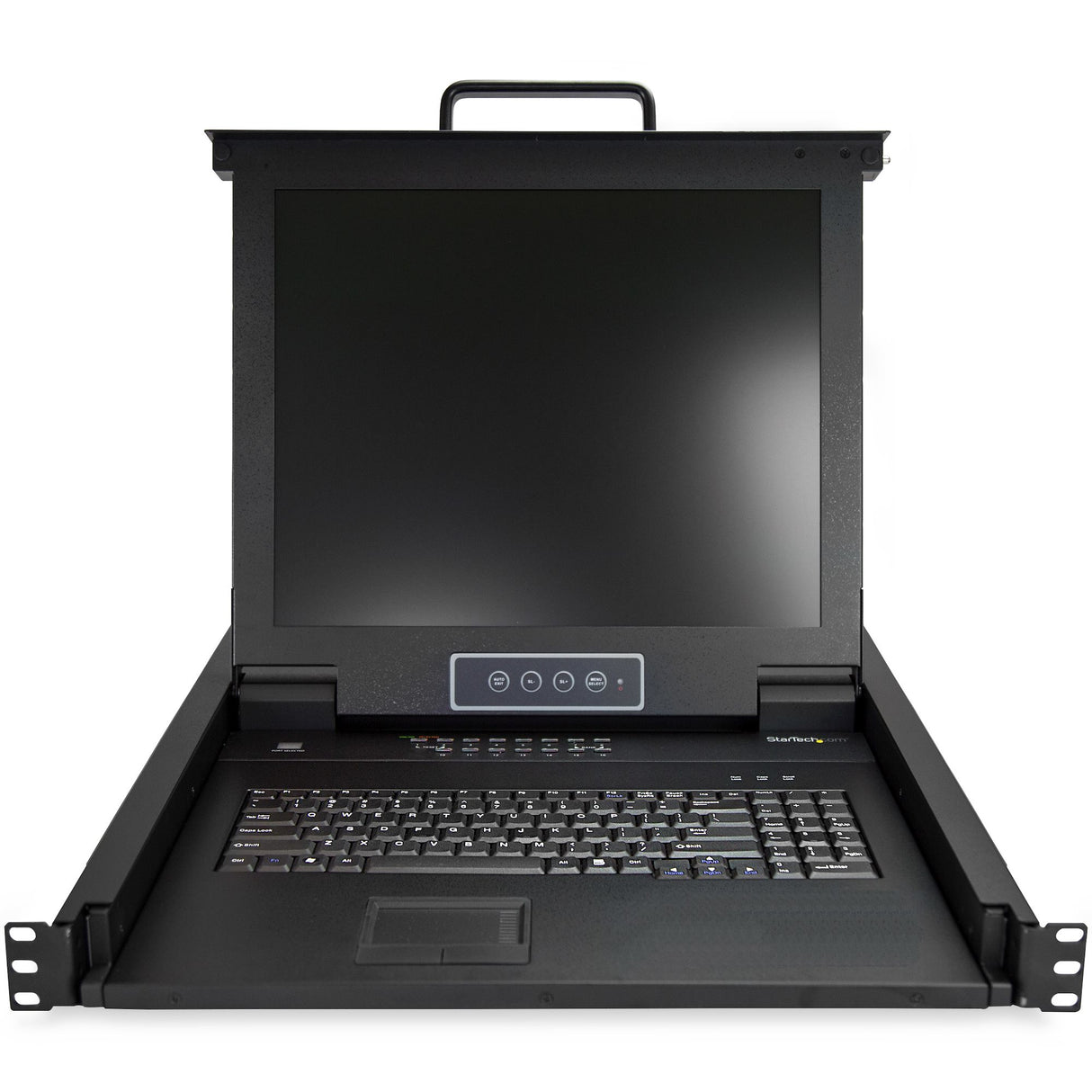 StarTech.com 16 Port Rackmount KVM Console w/ 6ft Cables - Integrated KVM Switch w/ 17" LCD Monitor - Fully Featured 1U LCD KVM Drawer- OSD KVM - Durable 50,000 MTBF - USB + VGA Support