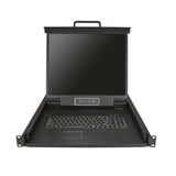 StarTech.com Rackmount KVM Console - Single Port VGA KVM with 19" LCD Monitor for Server Rack - Fully Featured Universal 1U LCD KVM Drawer w/Cables & Hardware - USB Support - 50,000 MTBF