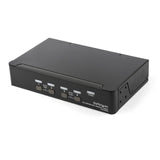 StarTech.com 4 Port DisplayPort KVM Switch - 4K 60Hz - Single Display - Dual Port UHD DP 1.2 USB KVM Switch with Integrated USB 2.0 Hub & Audio - Dell, HP, Apple, Lenovo - TAA Compliant