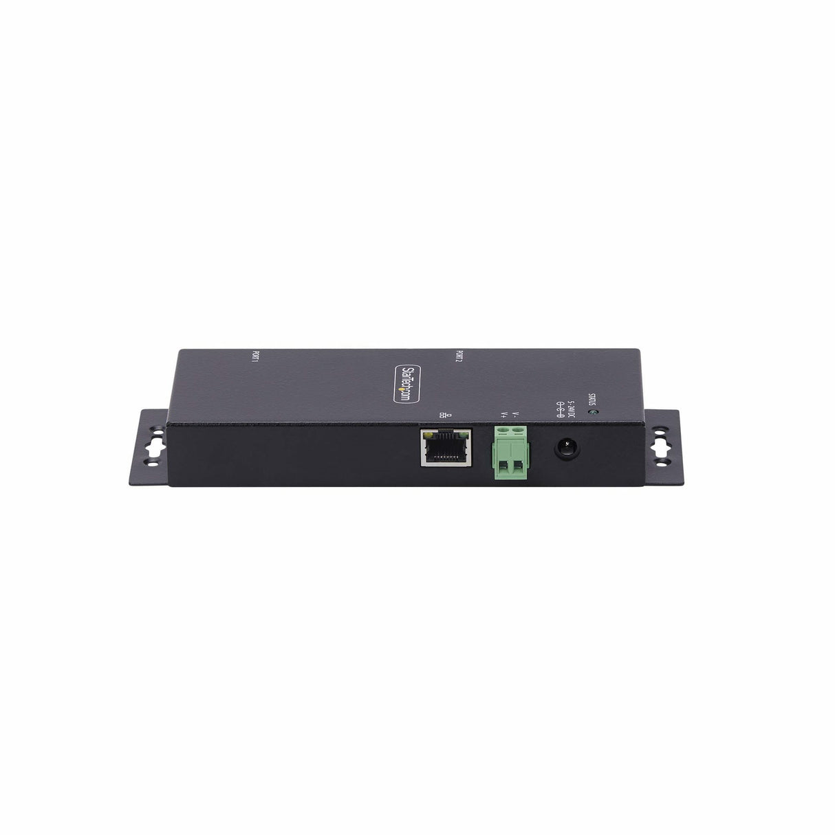 StarTech.com 2-Port Serial to Ethernet Adapter, IP Serial Device Server For Remote RS232 Devices, Wall/DIN Rail Mountable, Metal Housing, RJ45 LAN to DB9 Serial Converter