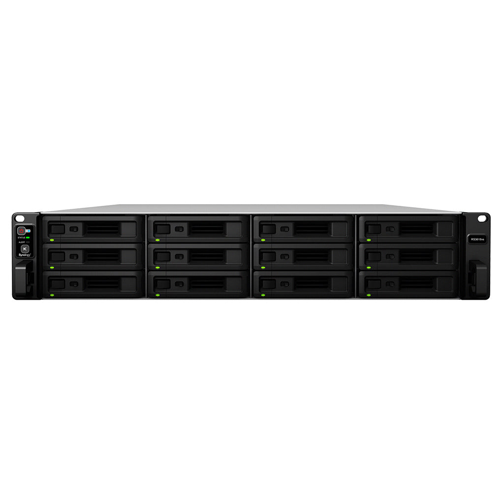 Synology RackStation RS3618xs NAS Rack (2U) Intel® Xeon® D D-1521 8 GB DDR4 DiskStation Manager Black