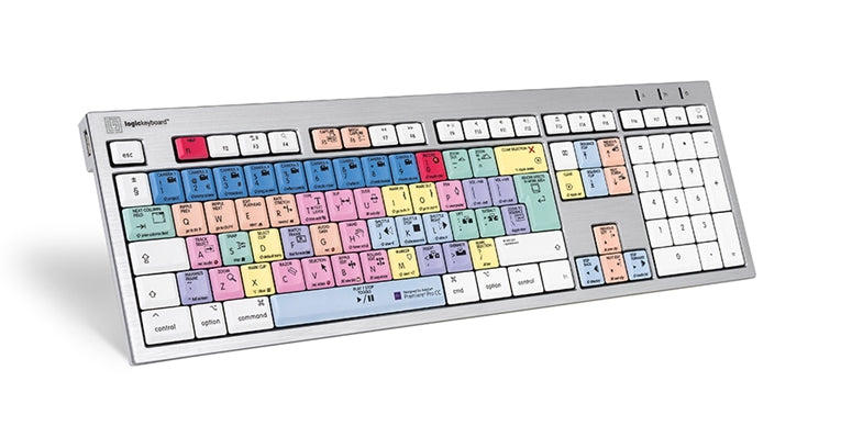 Logickeyboard LKB-PPROCC-CWMU-UK keyboard USB QWERTY English White