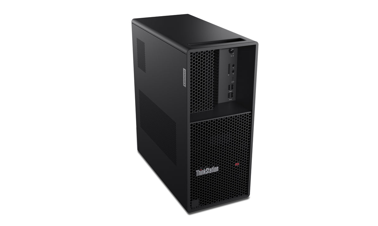 Lenovo ThinkStation P3 Tower Intel® Core™ i7 i7-14700K 16 GB DDR5-SDRAM 512 GB SSD NVIDIA T1000 Windows 11 Pro Workstation Black