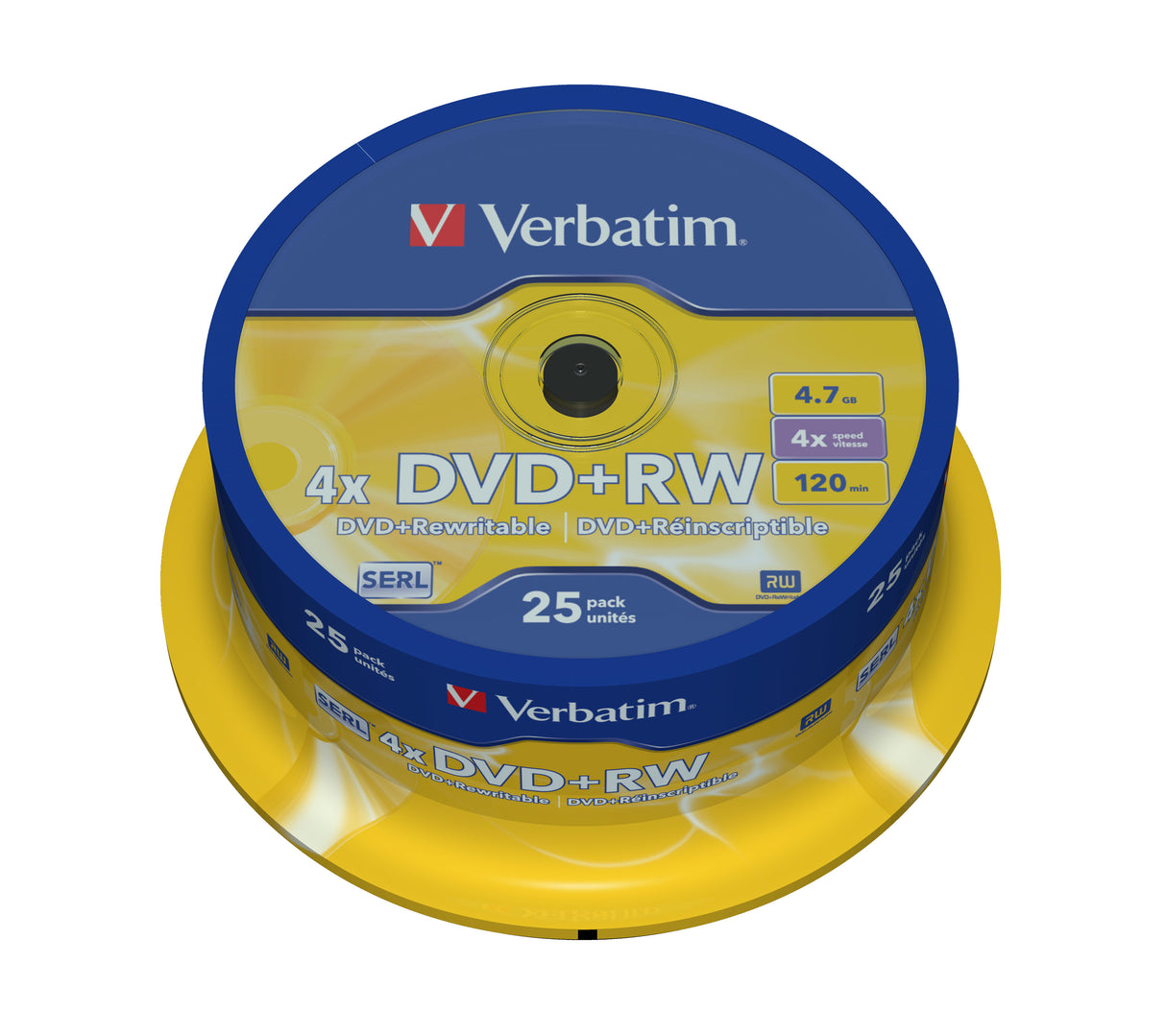 Verbatim DVD+RW Matt Silver 4.7 GB 25 pc(s)