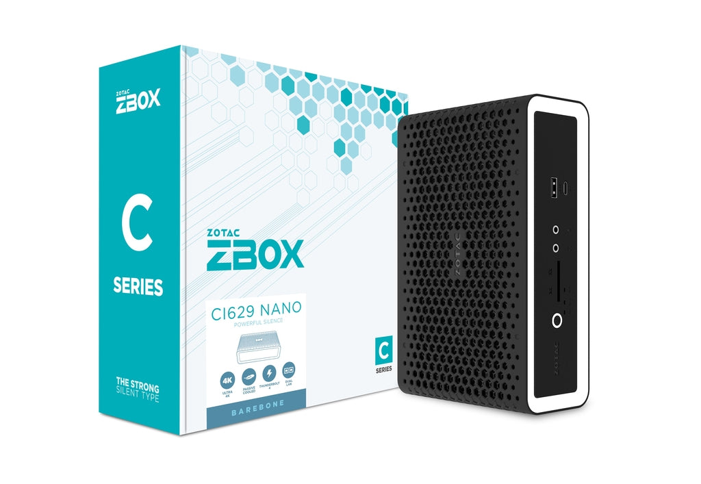 Zotac ZBOX CI629 NANO 1.8L sized PC Black, White Intel SoC i3-1315U 1.2 GHz