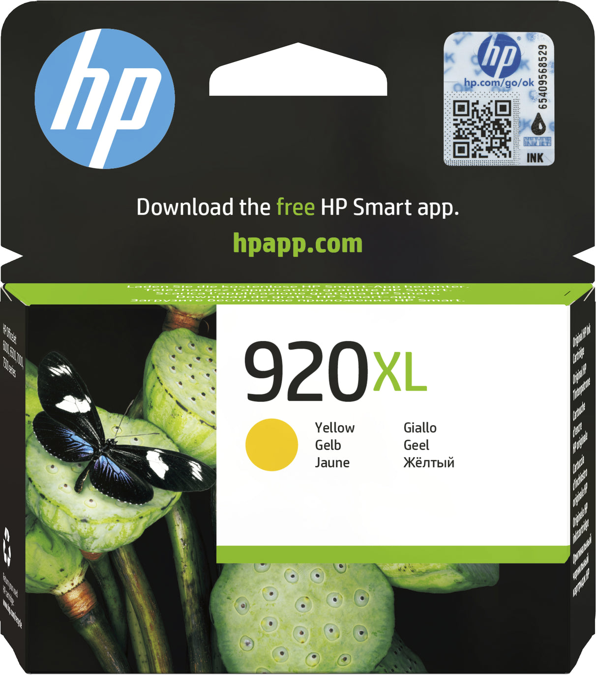 HP CD974AE/920XL Ink cartridge yellow high-capacity, 700 pages ISO/IEC 24711 6ml for HP OfficeJet 6000