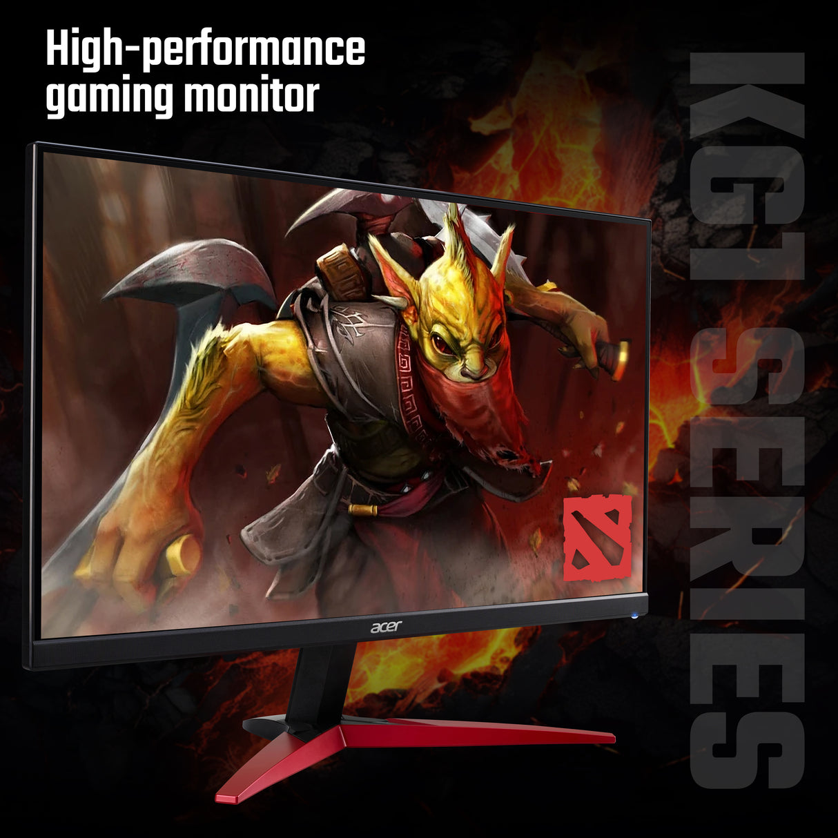 Acer NITRO VG1 Nitro KG241YM3 24" Gaming Monitor, 180Hz, Full HD (1920x1080), 1ms Response Time, 16:9, AMD FreeSync Premium