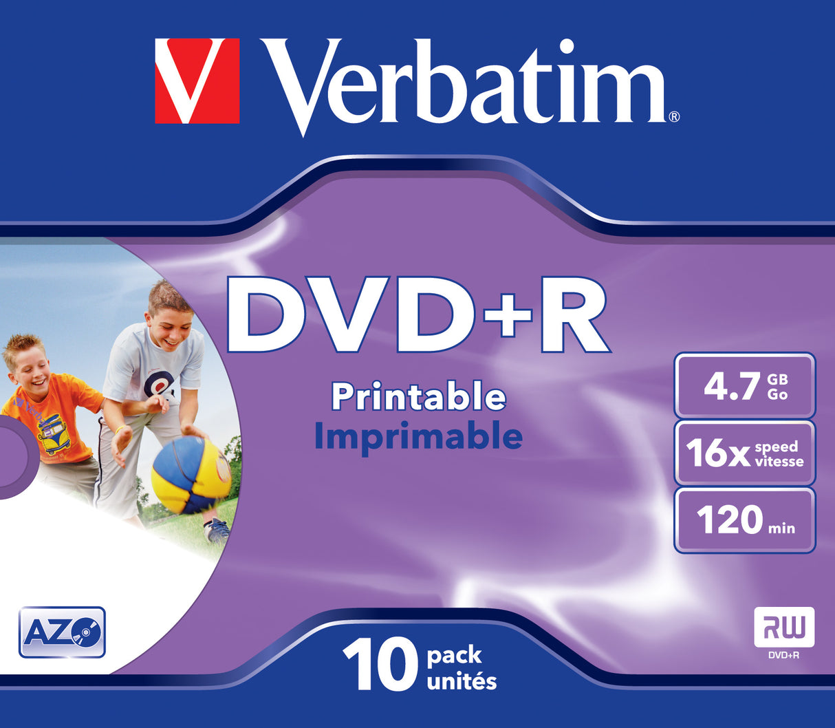 Verbatim DVD+R Wide Inkjet Printable ID Brand