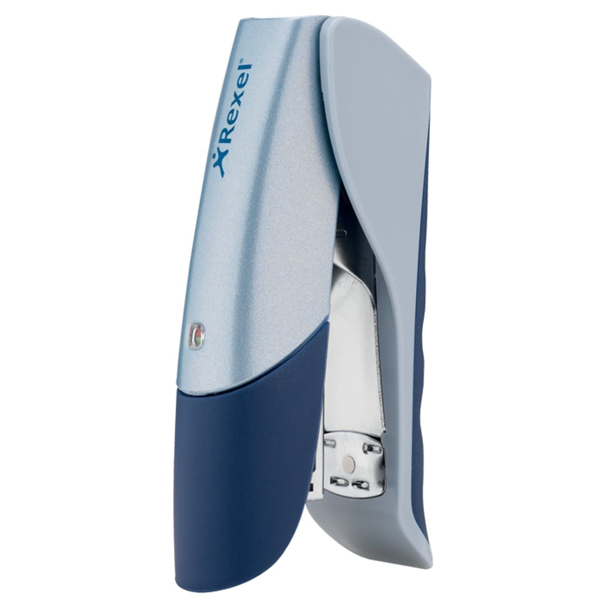 Rexel Gazelle Half Strip Stapler Silver/Blue