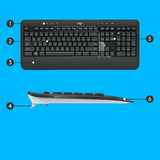 Logitech MK540 ADVANCED Wireless Keyboard and Mouse Combo