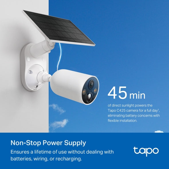 TP-Link Tapo Smart Wire-Free Security Camera and Solar Panel