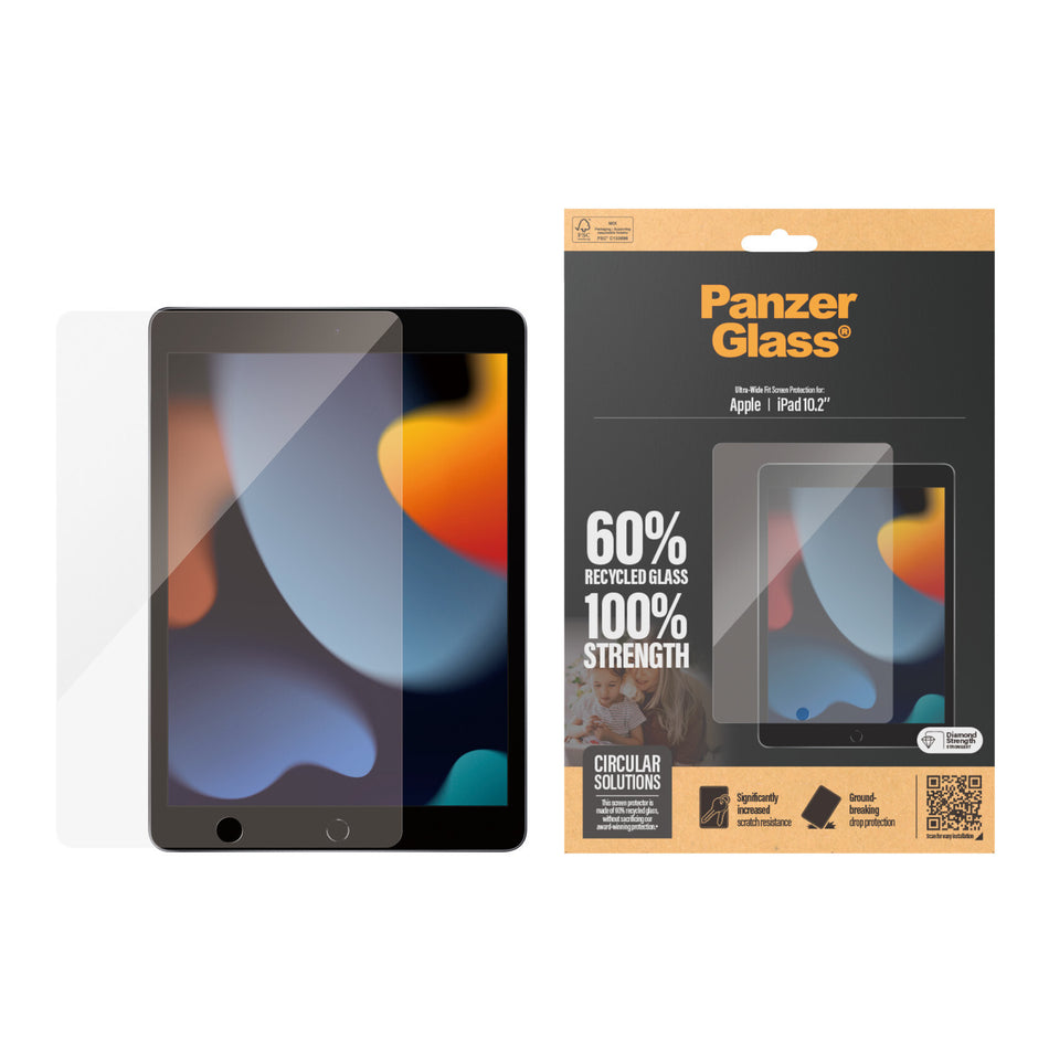 PanzerGlass ® Screen Protector iPad 10.2'' (2019-2021) | Ultra-Wide Fit