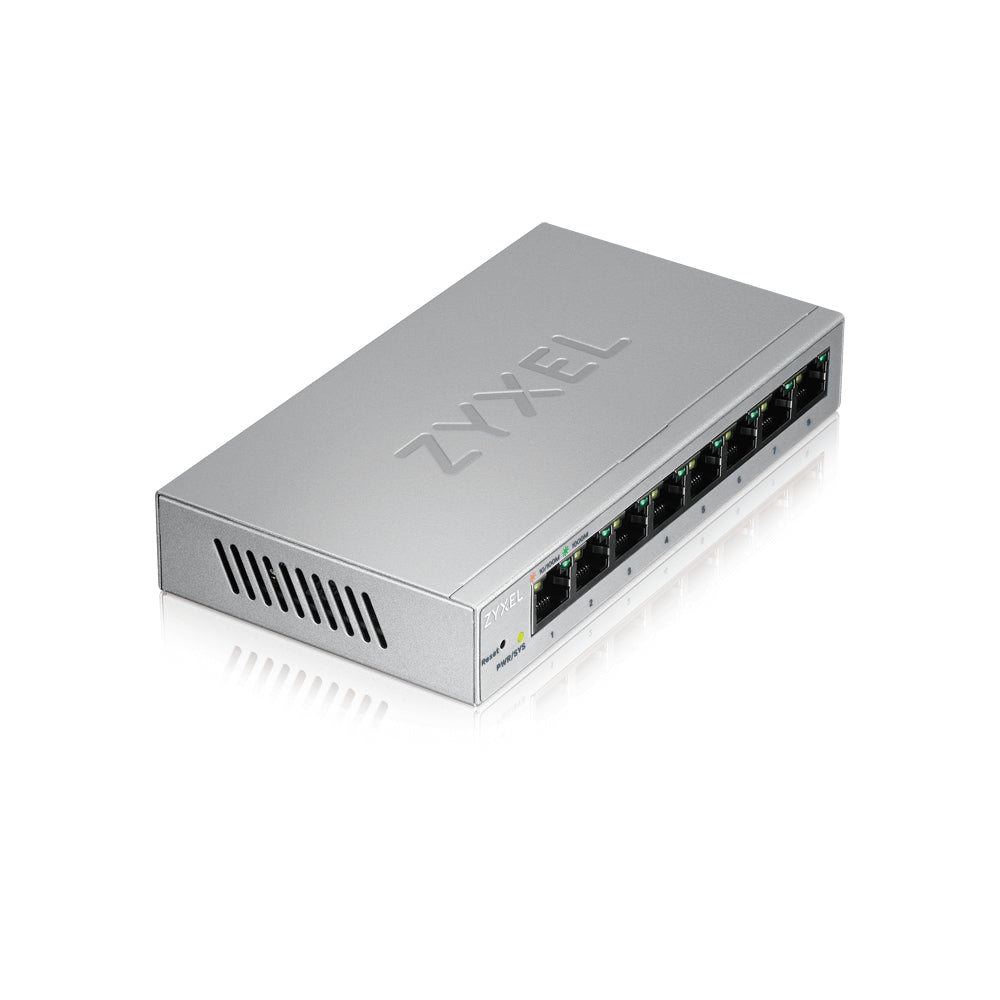 Zyxel GS1200-8 Managed Gigabit Ethernet (10/100/1000) Silver