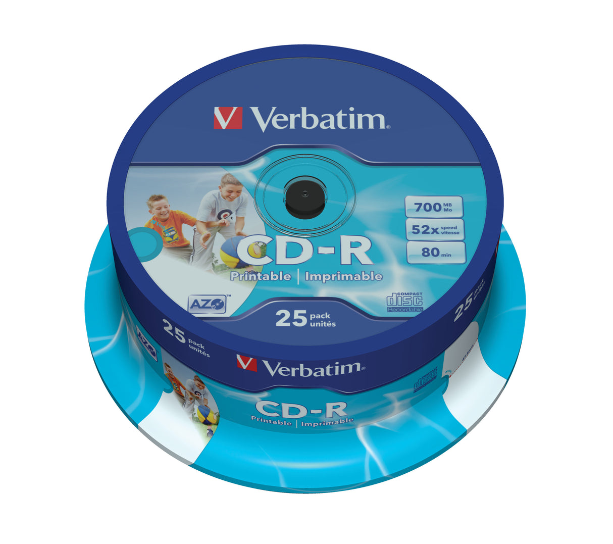 Verbatim CD-R AZO Wide Inkjet Printable 700 MB 25 pc(s)