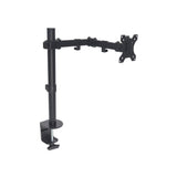 Manhattan TV & Monitor Mount, Desk, Full Motion, 1 screen, Screen Sizes: 10-27", Black, Clamp Assembly, VESA 75x75 to 100x100mm, Max 8kg, Lifetime Warranty