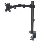 Manhattan TV & Monitor Mount, Desk, Full Motion, 1 screen, Screen Sizes: 10-27", Black, Clamp Assembly, VESA 75x75 to 100x100mm, Max 8kg, Lifetime Warranty