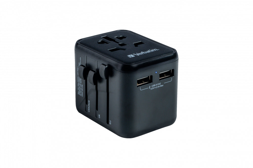 Verbatim 49543 power plug adapter Universal Black