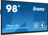 iiyama TE9812MIS-B3AG Signage Display Kiosk design 2.49 m (98") LCD Wi-Fi 400 cd/m² 4K Ultra HD Black Touchscreen Built-in processor Android 11 24/7