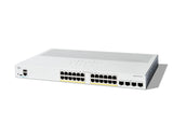 Cisco Catalyst 1300-24P-4G Managed Switch, 24 Port GE, PoE, 4x1GE SFP, Limited Lifetime Protection (C1300-24P-4G)