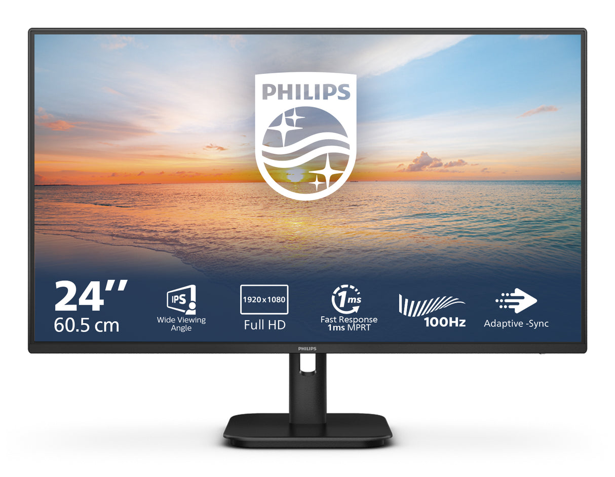 Philips 1000 series 24E1N1100A/00 LED display 60.5 cm (23.8") 1920 x 1080 pixels Full HD LCD Black