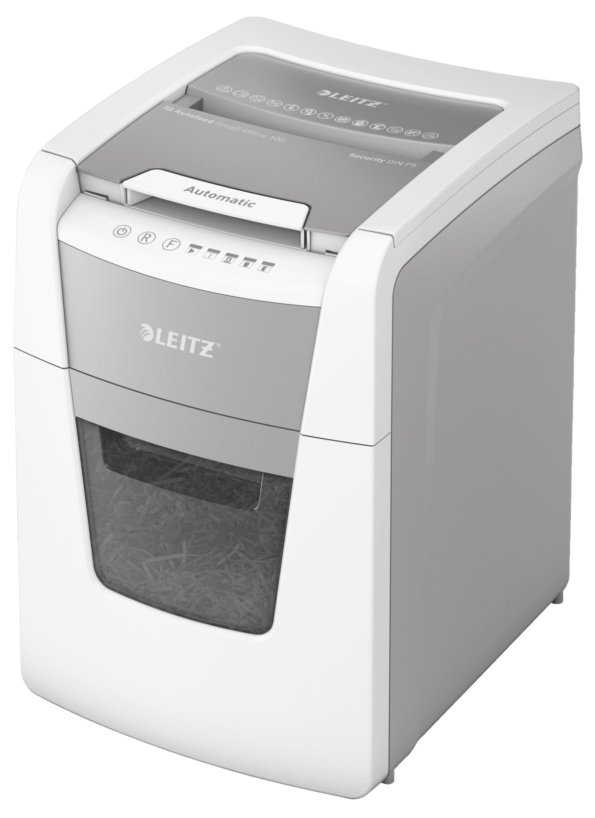 Leitz P5 34L paper shredder Micro-cut shredding 55 dB 22 cm Black, Grey, Silver, White