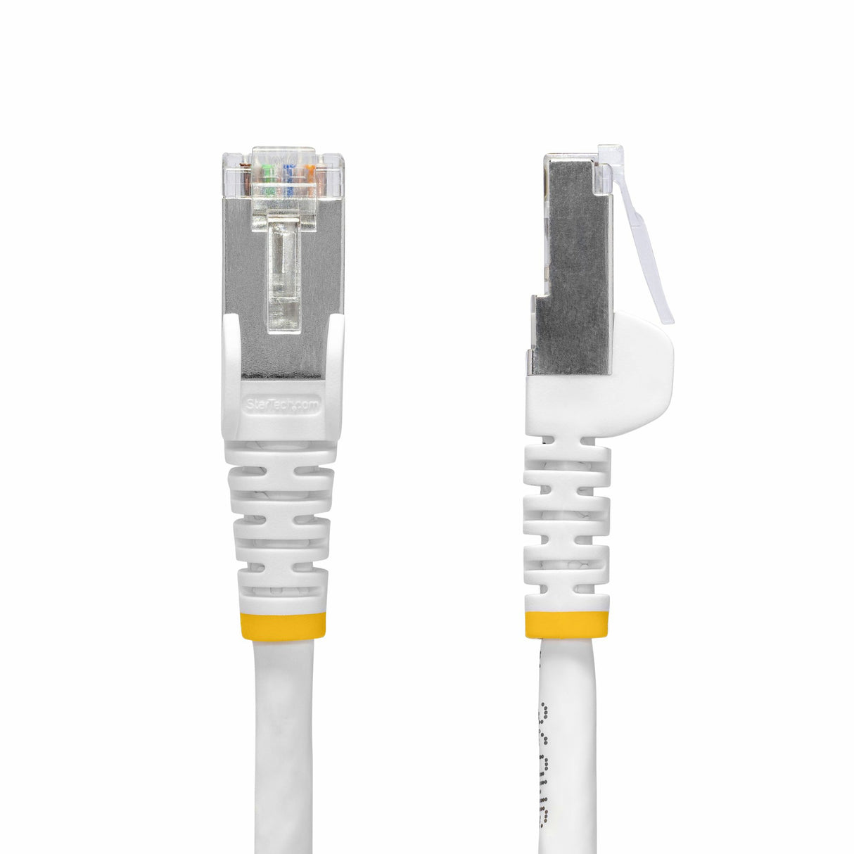 StarTech.com 1m White CAT8 Ethernet Cable, Snagless RJ45, 25G/40G, 2000MHz, 100W PoE++, S/FTP, 26AWG Pure Bare Copper Wire, LSZH, Shielded Network Patch Cord w/Strain Reliefs, Fluke Channel Tested