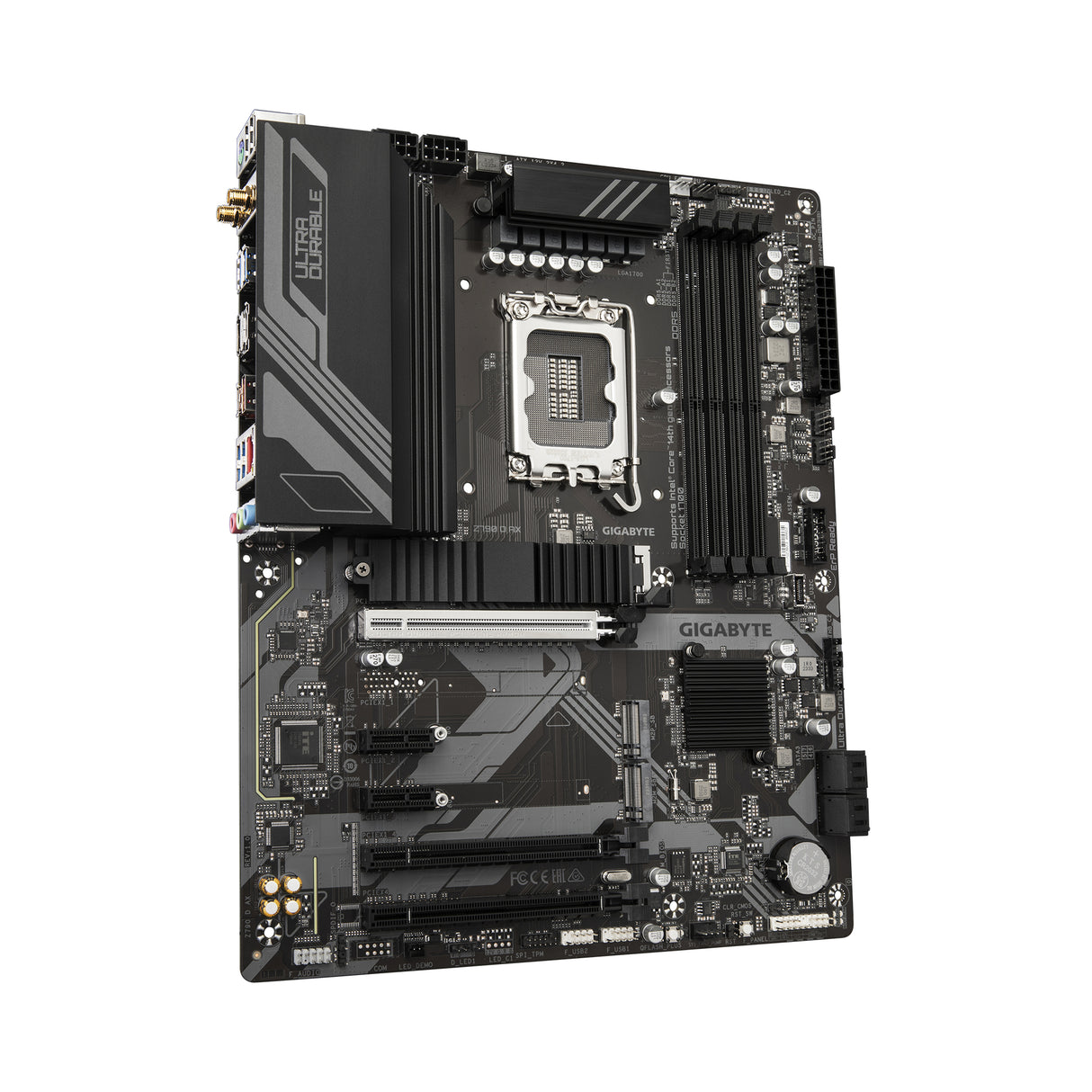 Gigabyte Z790 D AX Motherboard - Supports Intel Core 14th Gen CPUs, 12+1+1 Phases Digital VRM, up to 7600MHz DDR5 (OC), 3xPCIe 4.0 M.2, Wi-Fi 6E, 2.5GbE LAN, USB 3.2 Gen 2