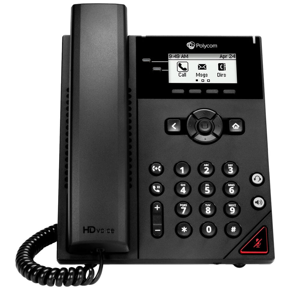 POLY 150 IP phone Black 2 lines LCD