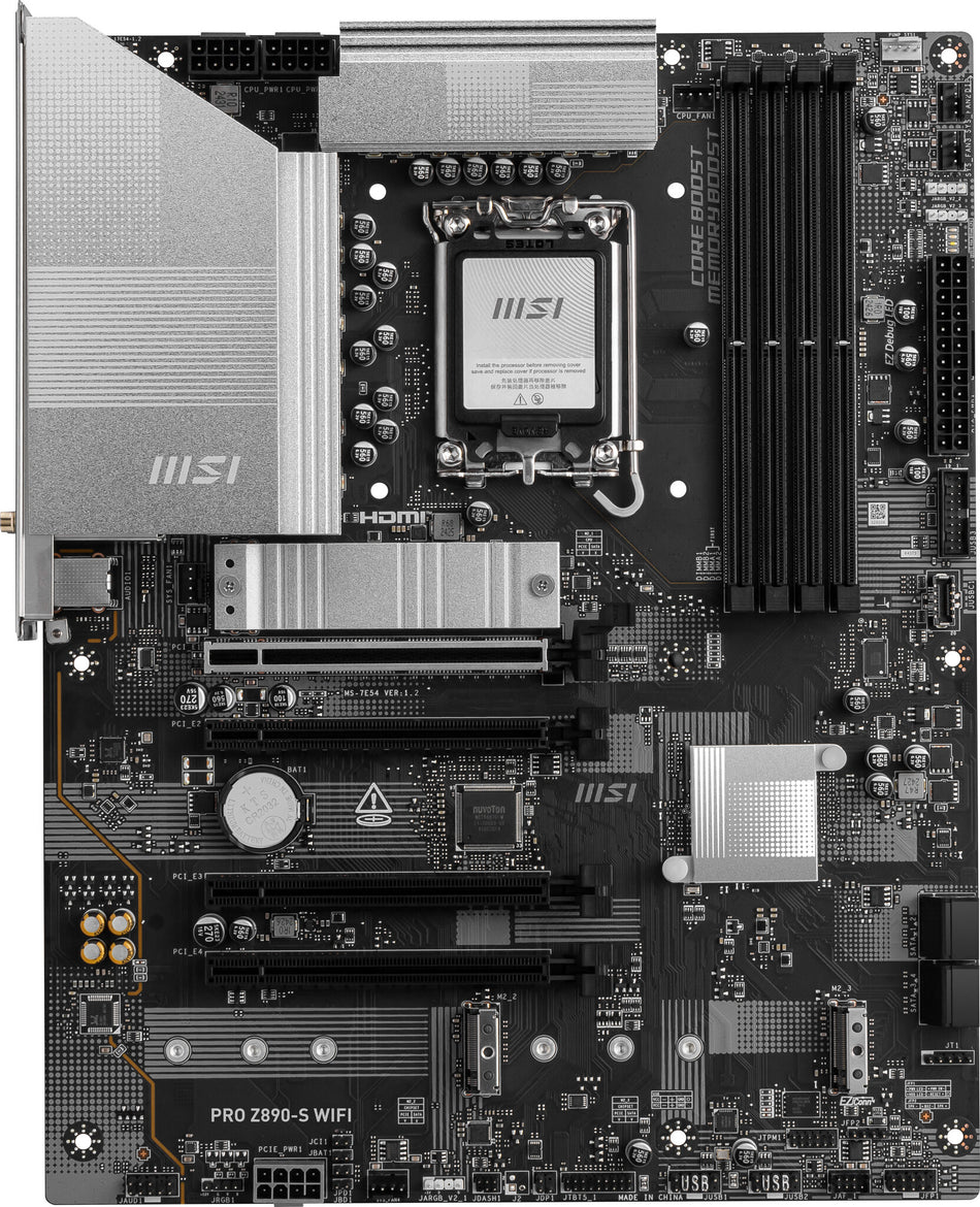 MSI PRO Z890-S WIFI motherboard Intel Z890 LGA 1851 (Socket V1) ATX