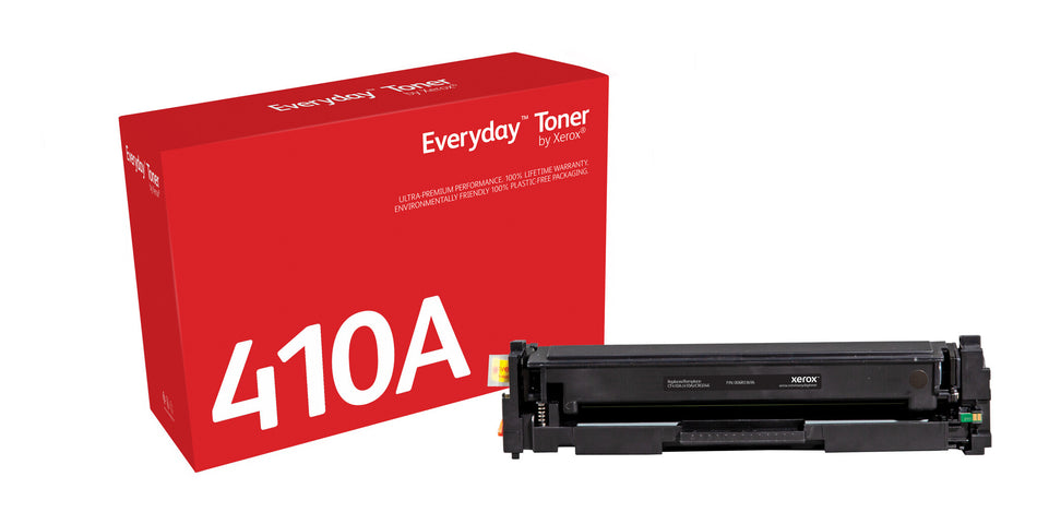 Everyday ™ Black Toner by Xerox compatible with HP 410A (CF410A), Standard capacity