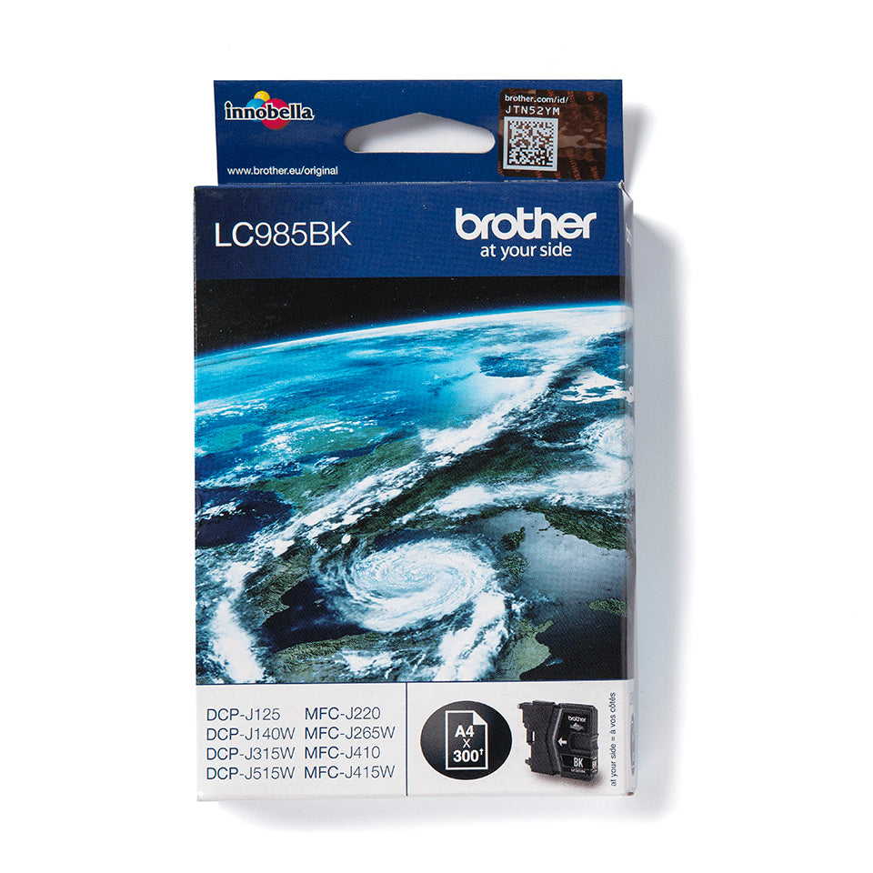 Brother LC-985BK Ink cartridge black, 300 pages ISO/IEC 24711 9ml for Brother DCP-J 125